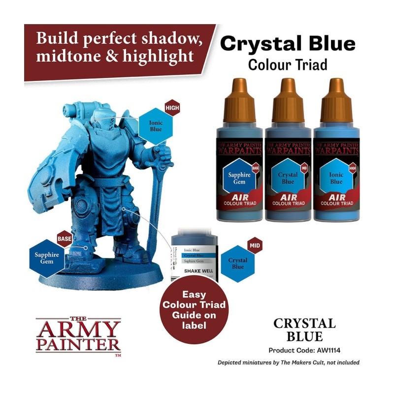Pintura aerógrafo Warpaints Air – Crystal Blue - The Army Painter