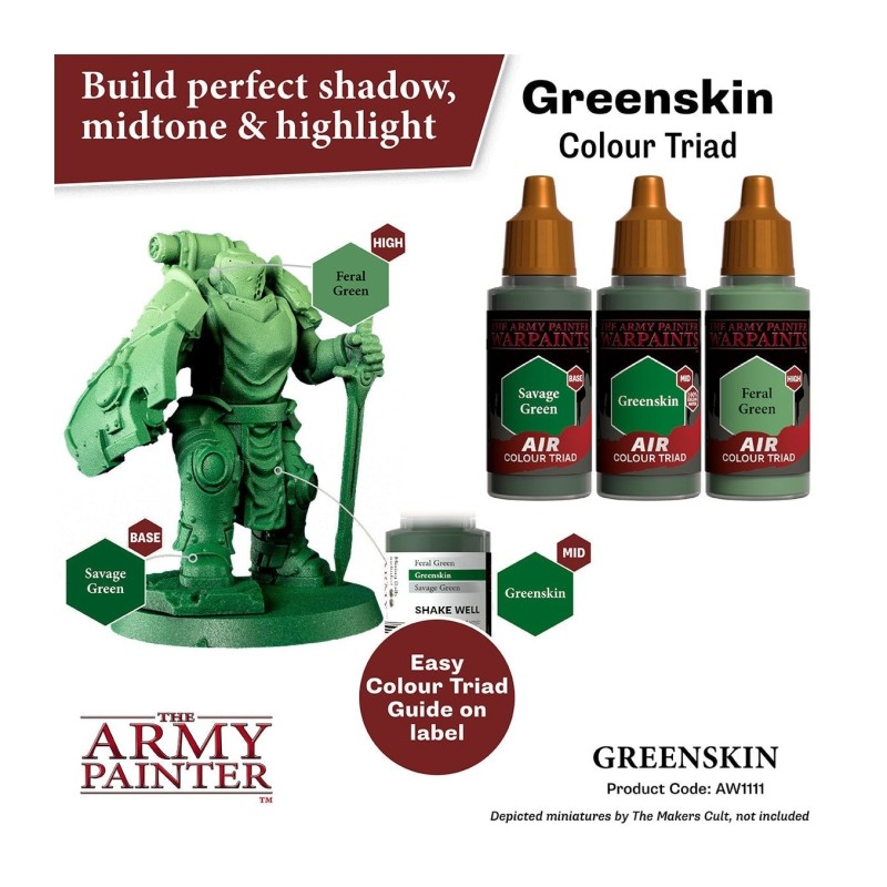Pintura aerógrafo Warpaints Air – Greenskin - The Army Painter
