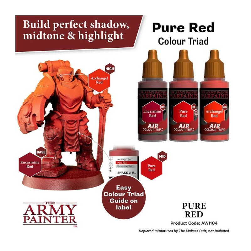Pintura aerógrafo Warpaints Air – Pure Red - The Army Painter