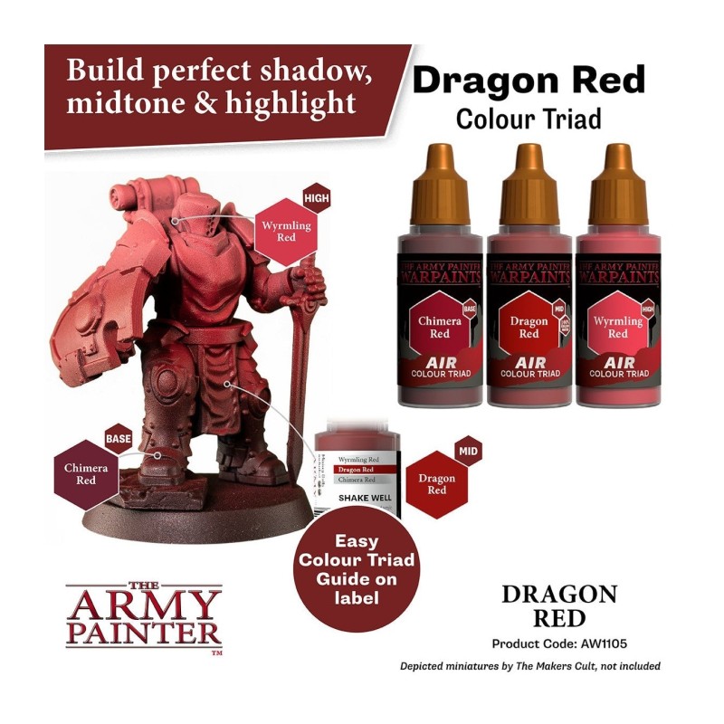 Pintura aerógrafo Warpaints Air – Dragon Red - The Army Painter