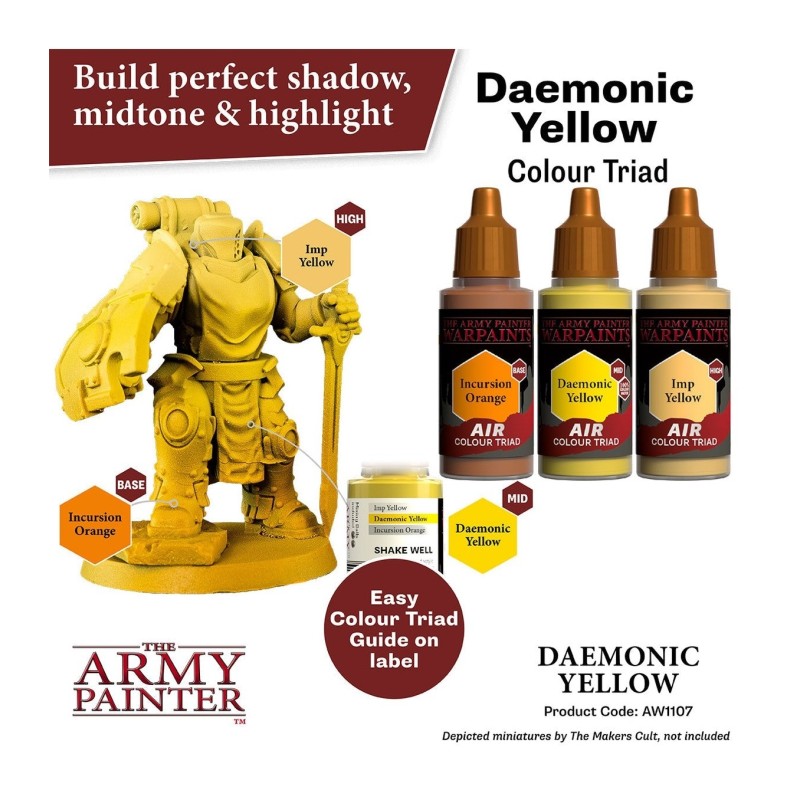 Pintura aerógrafo Warpaints Air – Daemonic Yellow - The Army Painter