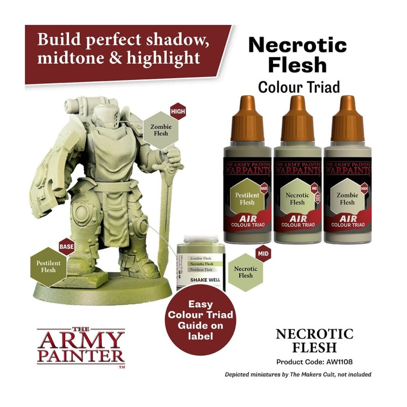 Pintura aerógrafo Warpaints Air – Necrotic Flesh - The Army Painter