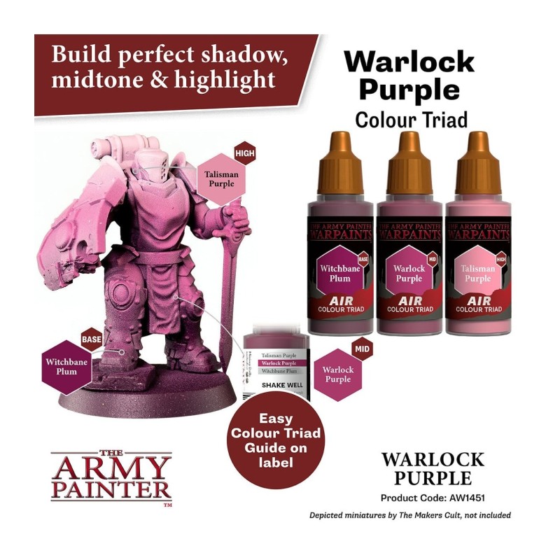 Pintura aerógrafo Warpaints Air – Warlock Purple - The Army Painter