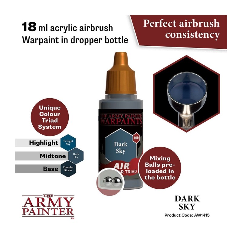 Pintura aerógrafo Warpaints Air – Dark Sky - The Army Painter
