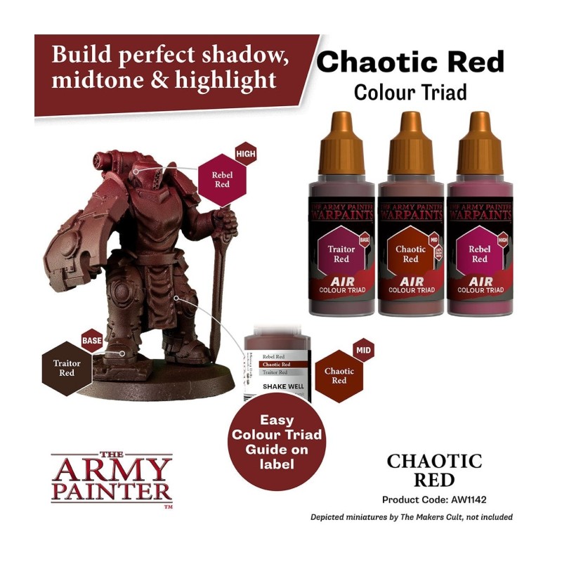Pintura aerógrafo Warpaints Air – Chaotic Red - The Army Painter