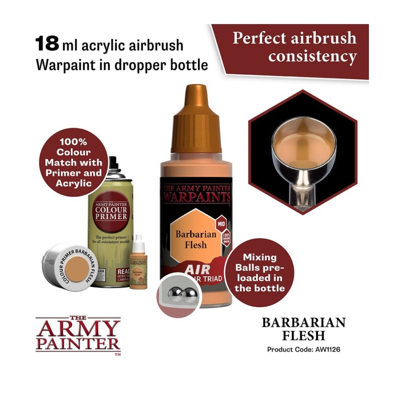 Pintura aerógrafo Warpaints Air – Barbarian Flesh - The Army Painter
