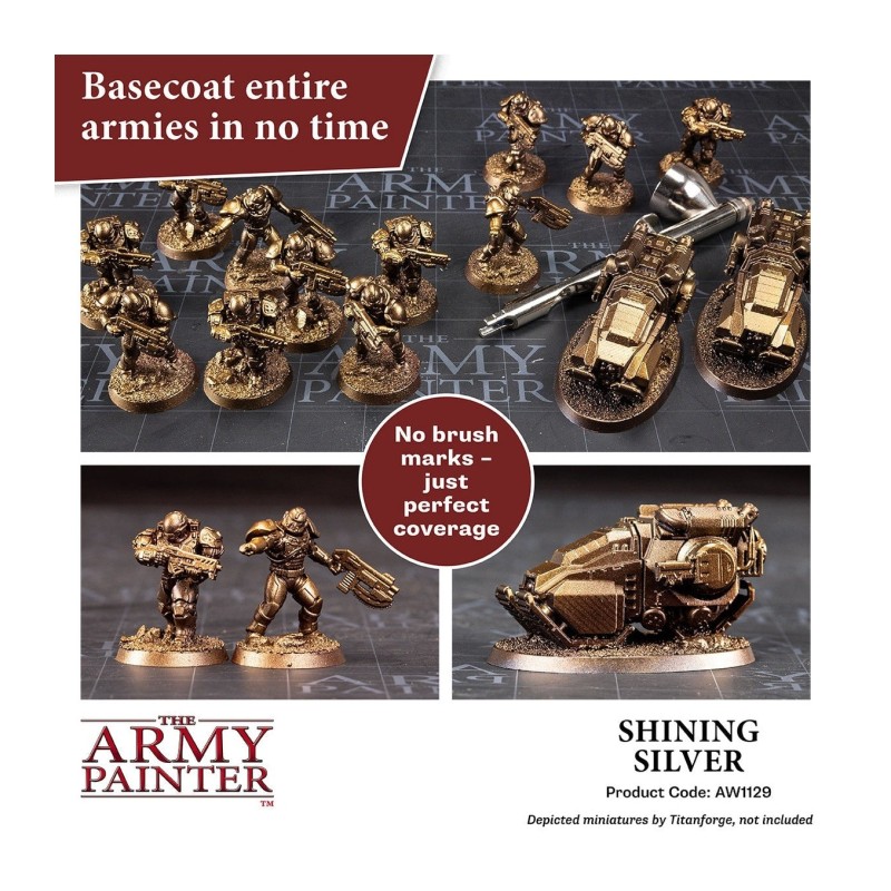 Pintura aerógrafo Warpaints Air – Shining Silver - The Army Painter