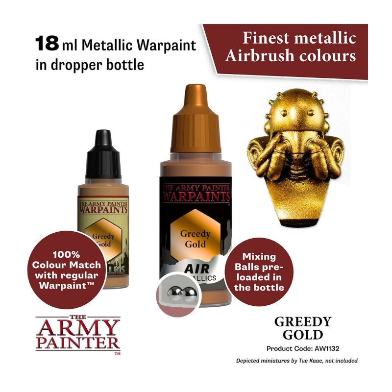 Pintura aerógrafo Warpaints Air – Greedy Gold - The Army Painter