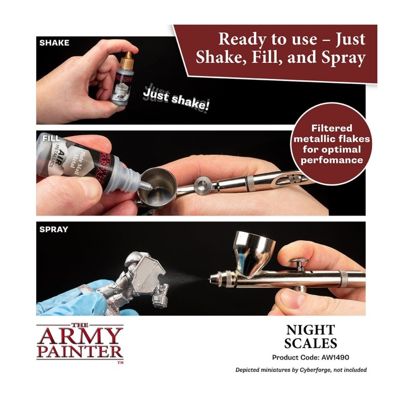 Pintura aerógrafo Warpaints Air – Night Scales - The Army Painter