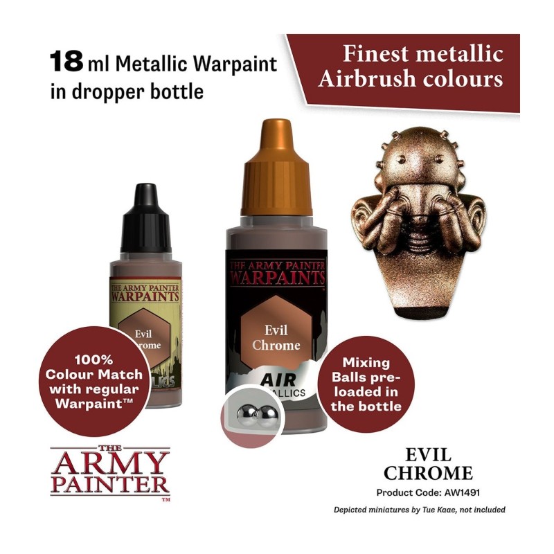 Pintura aerógrafo Warpaints Air – Evil Chrome - The Army Painter