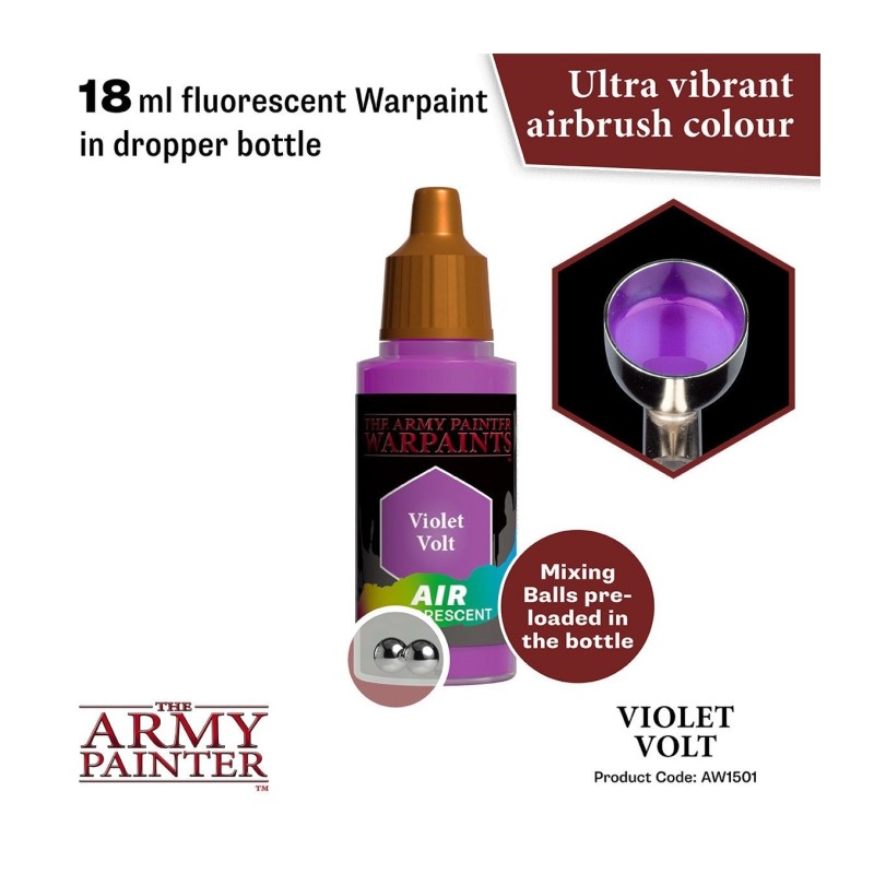 Pintura aerógrafo Warpaints Air – Violet Volt - The Army Painter