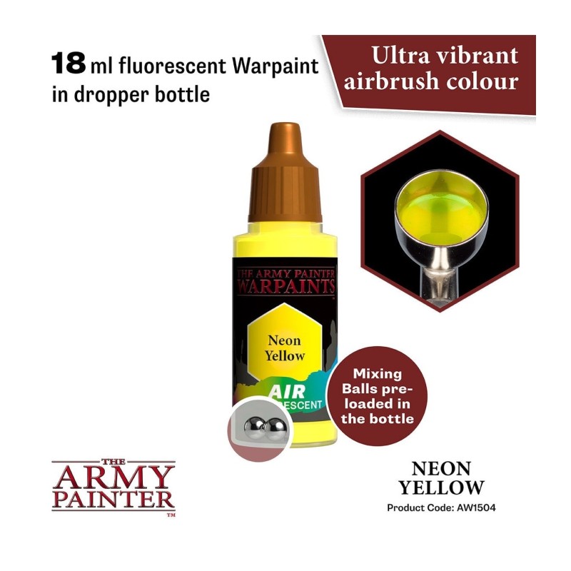 Pintura aerógrafo Warpaints Air – Neon Yellow - The Army Painter