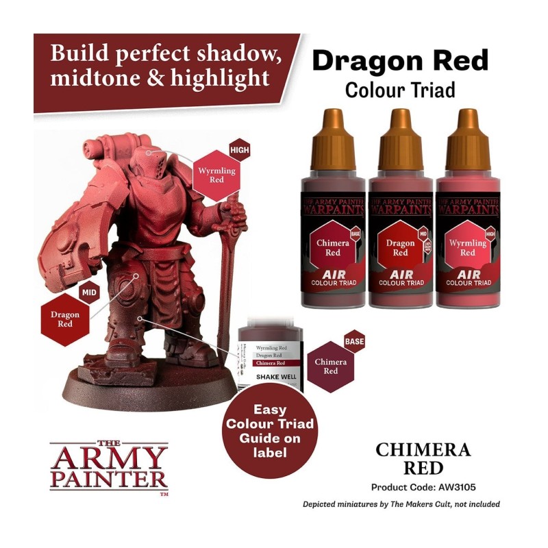 Pintura aerógrafo Warpaints Air – Chimera Red - The Army Painter