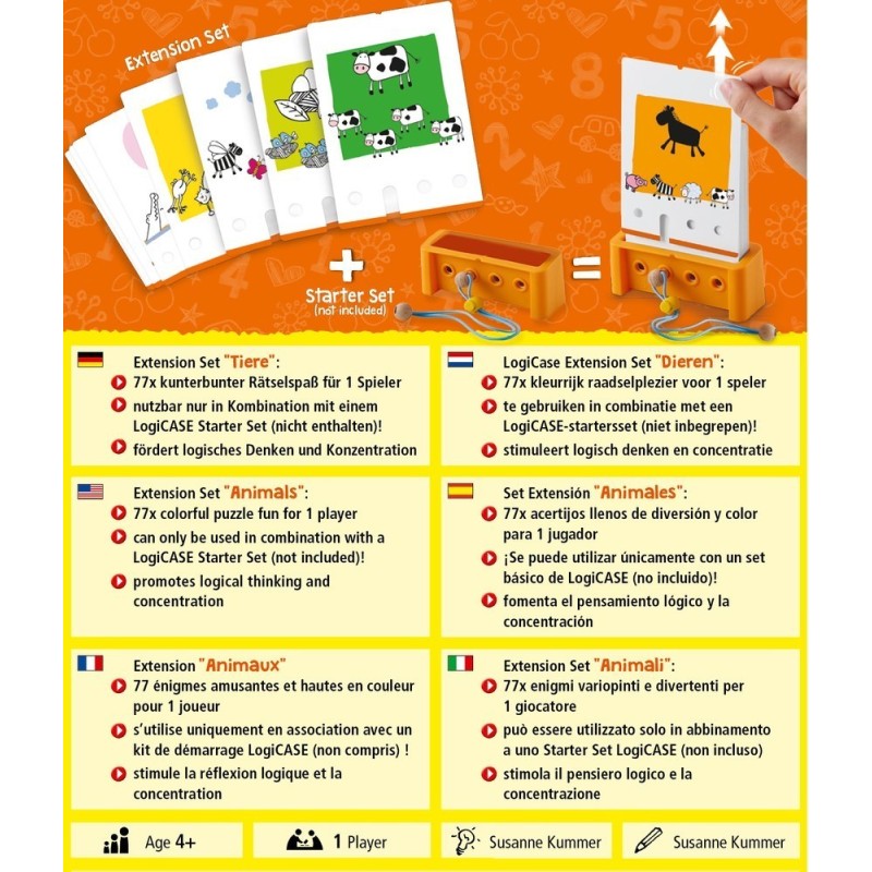 Animales - LogiCASE Set De Ampliación 4+ (ES/EN/DE/FR/NL/IT)