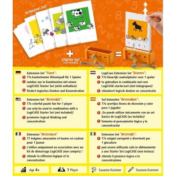 Animales - LogiCASE Set De Ampliación 4+ (ES/EN/DE/FR/NL/IT)