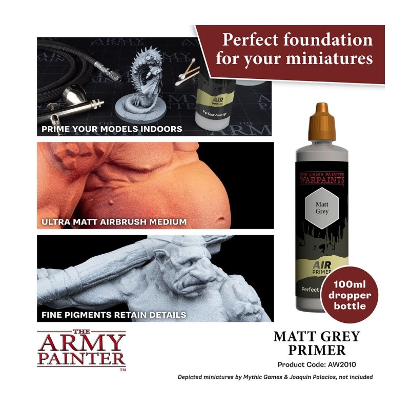 Imprimación Colour Primer – Air Grey Primer, 100 ml - The Army Painter