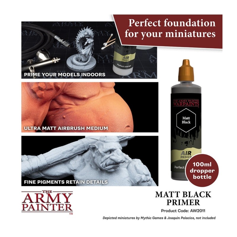 Imprimación Colour Primer – Air Primer Black, 100 ml - The Army Painter