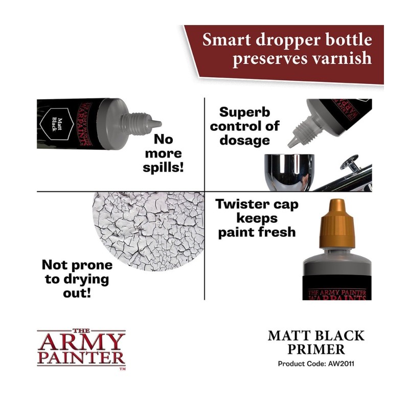 Imprimación Colour Primer – Air Primer Black, 100 ml - The Army Painter