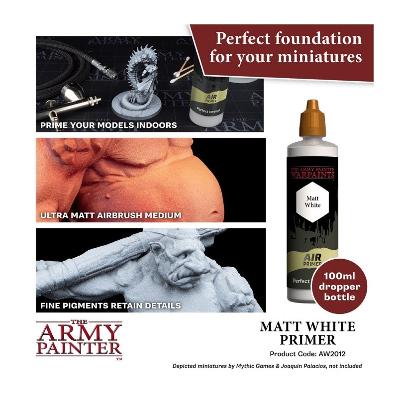 Imprimación Colour Primer – Air Primer White, 100 ml - The Army Painter