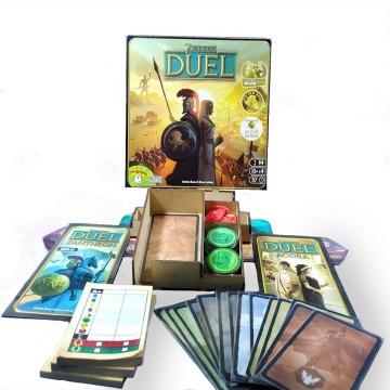 Inserto compatible con 7 WONDERS DUEL (Base + Expansión Ágora + Expansión Pantheon) (Desarmado)