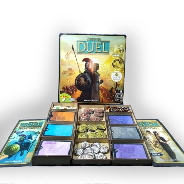 Inserto compatible con 7 WONDERS DUEL (Base + Expansión Ágora + Expansión Pantheon) (Desarmado)