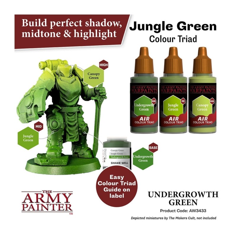 Pintura aerógrafo Warpaints Air – Undergrowth Green - The Army Painter
