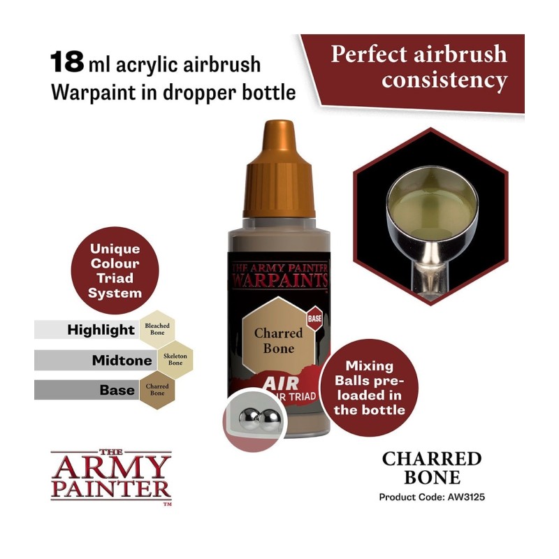 Pintura aerógrafo Warpaints Air – Charred Bone - The Army Painter