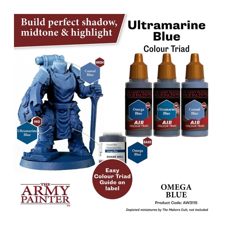 Pintura aerógrafo Warpaints Air – Omega Blue - The Army Painter