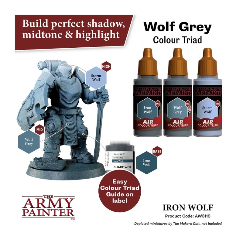 Pintura aerógrafo Warpaints Air – Iron Wolf - The Army Painter