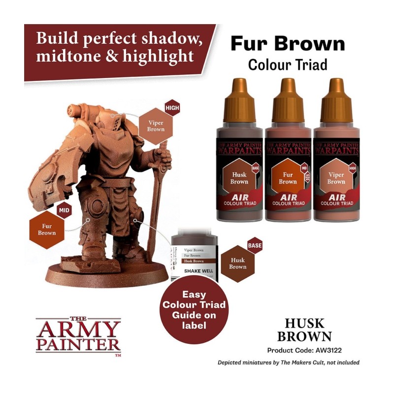 Pintura aerógrafo Warpaints Air – Husk Brown - The Army Painter