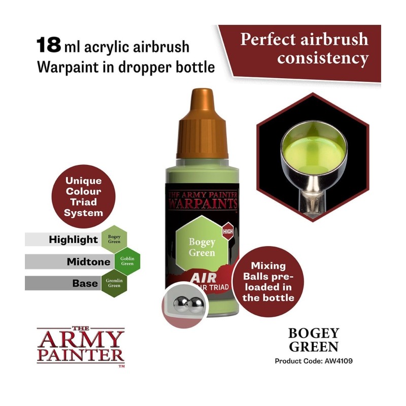 Pintura aerógrafo Warpaints Air – Bogey Green - The Army Painter