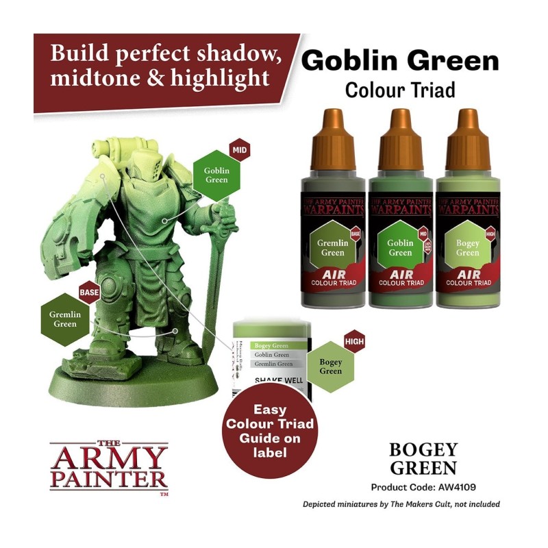 Pintura aerógrafo Warpaints Air – Bogey Green - The Army Painter
