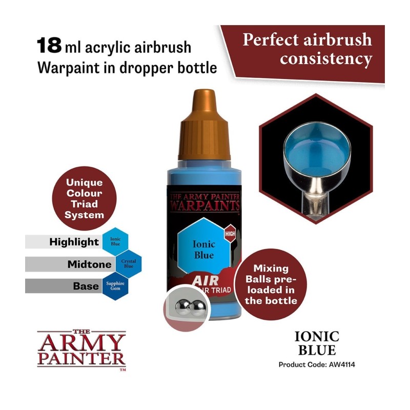 Pintura aerógrafo Warpaints Air – Ionic Blue - The Army Painter