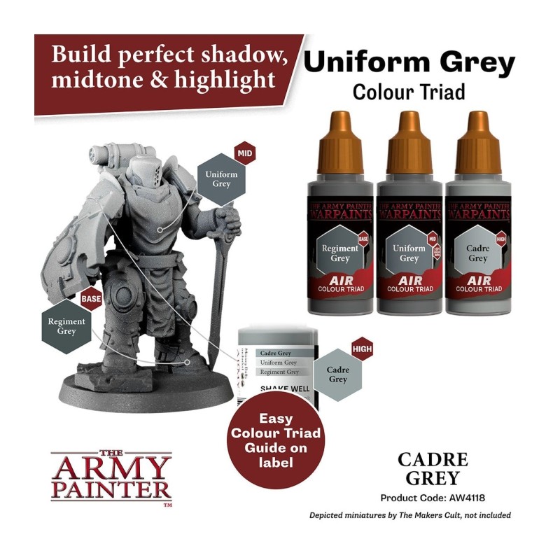 Pintura aerógrafo Warpaints Air – Cadre Grey - The Army Painter