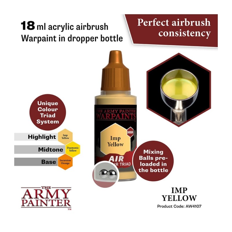 Pintura aerógrafo Warpaints Air – Imp Yellow - The Army Painter