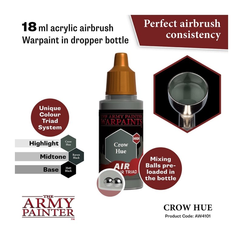 Pintura aerógrafo Warpaints Air – Crow Hue - The Army Painter