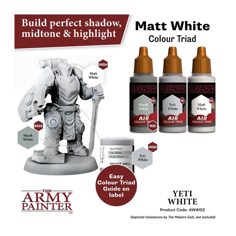 Pintura aerógrafo Warpaints Air – Yeti White - The Army Painter