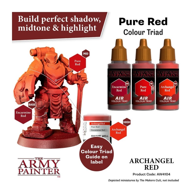 Pintura aerógrafo Warpaints Air – Archangel Red - The Army Painter