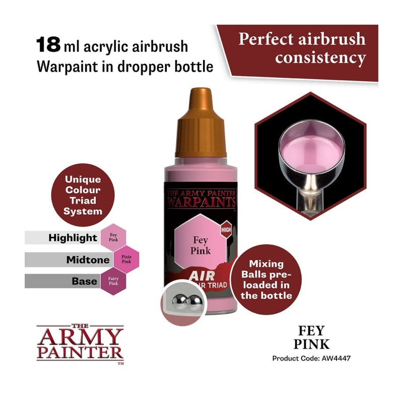 Pintura aerógrafo Warpaints Air – Fey Pink - The Army Painter
