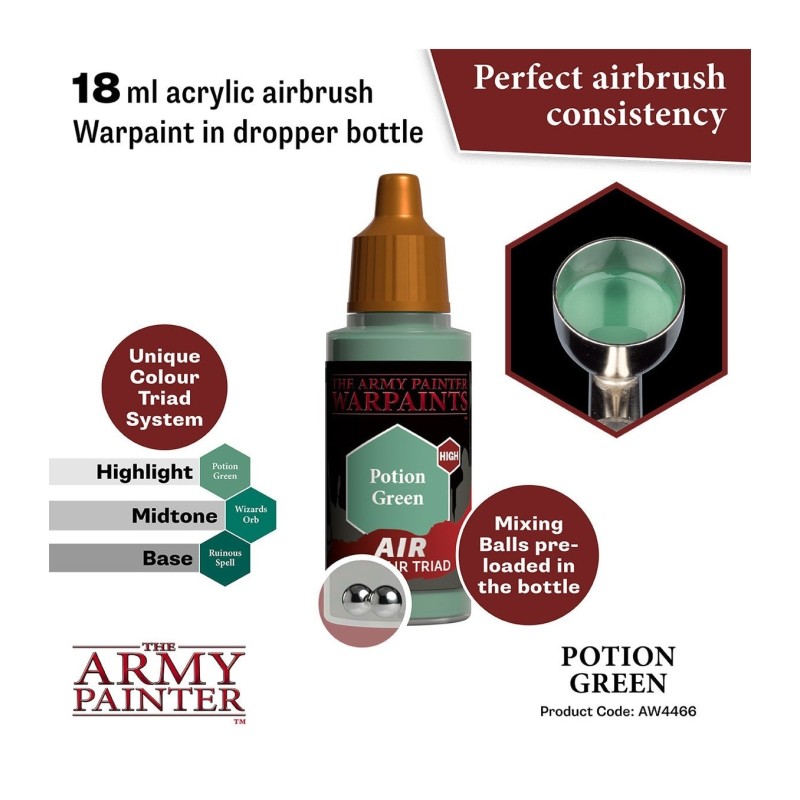 Pintura aerógrafo Warpaints Air – Potion Green - The Army Painter