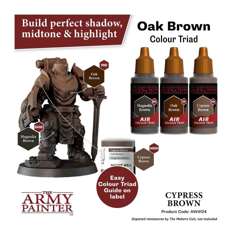 Pintura aerógrafo Warpaints Air – Cypress Brown - The Army Painter