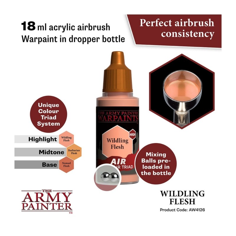 Pintura aerógrafo Warpaints Air – Wildling Flesh - The Army Painter