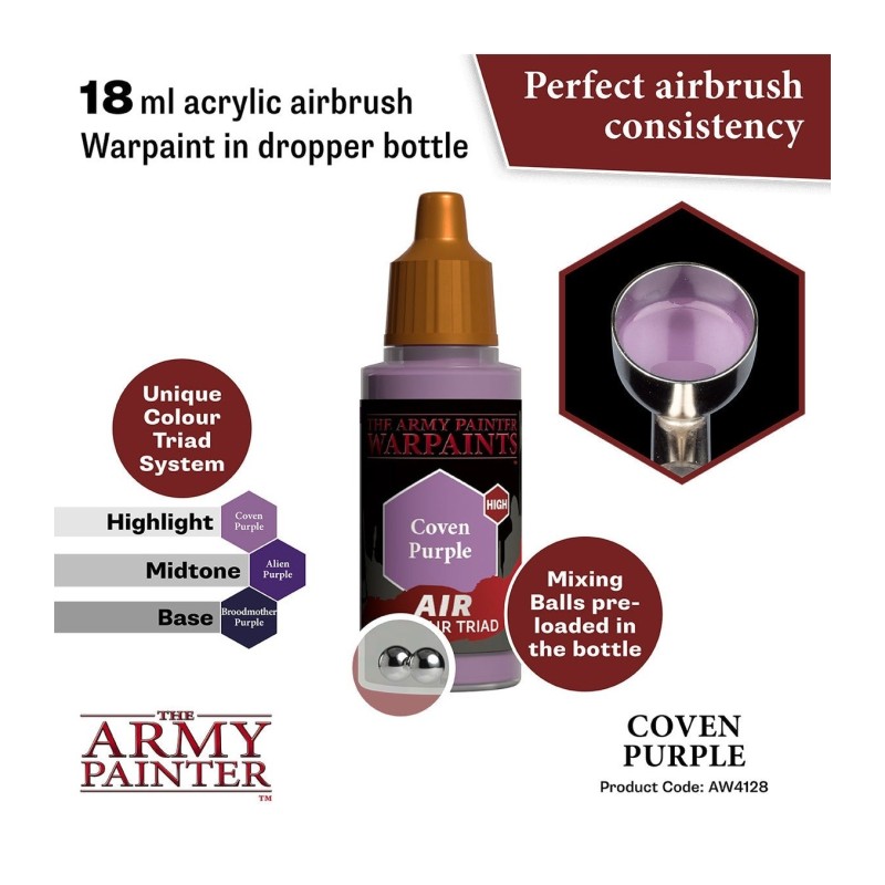 Pintura aerógrafo Warpaints Air – Coven Purple - The Army Painter