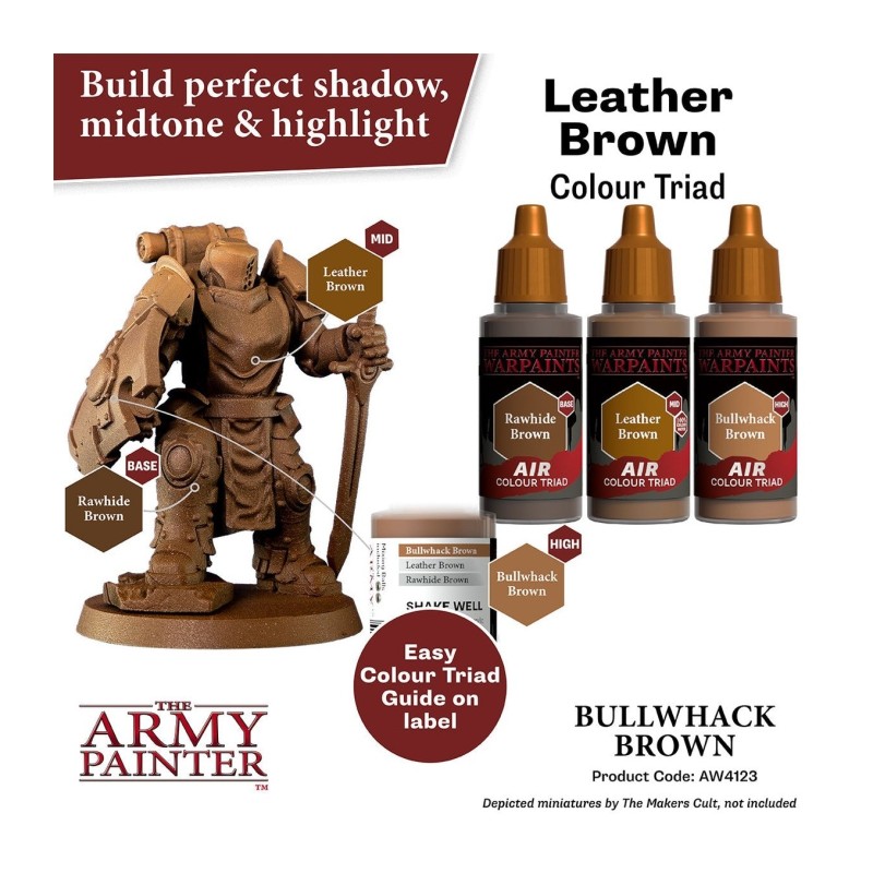 Pintura aerógrafo Warpaints Air – Bullwhack Brown - The Army Painter
