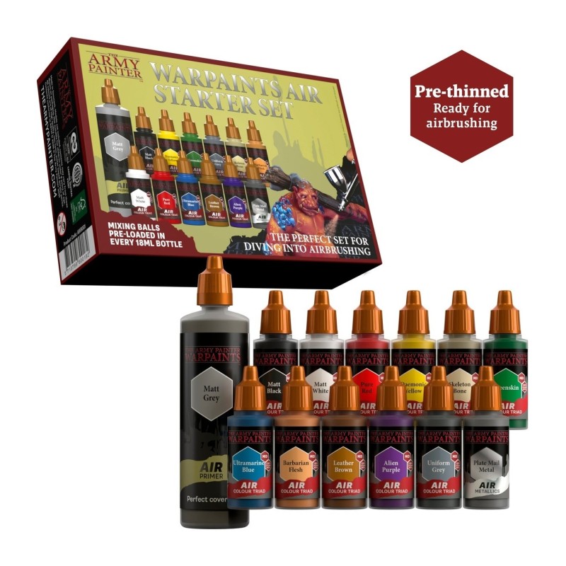 Pintura aerógrafo Warpaints Air – Starter Set - The Army Painter