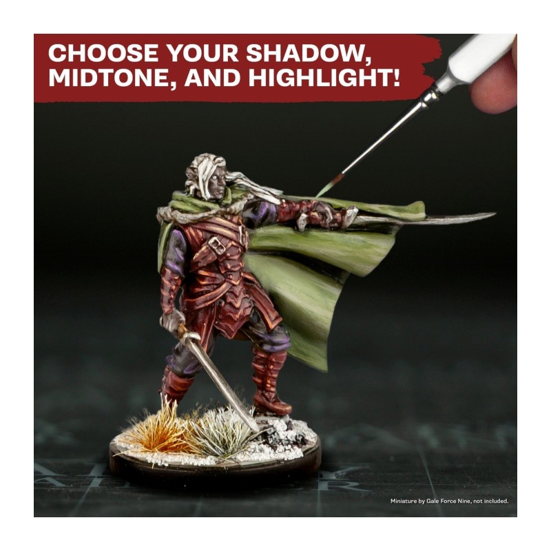 Pintura Warpaints – Flexible Triad PLUS+: Olive Greens - The Army Painter