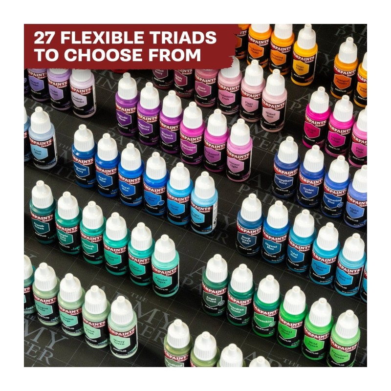 Pintura Warpaints – Flexible Triad PLUS+: Olive Greens - The Army Painter