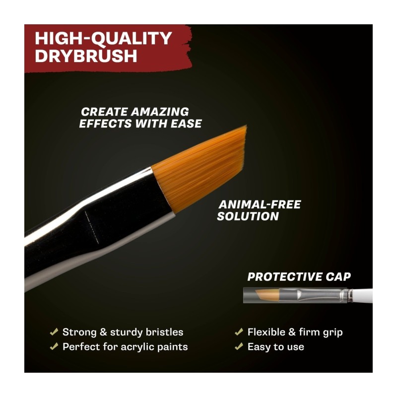 Pincel – Wargamer Brush - Large Drybrush - The Army Painter