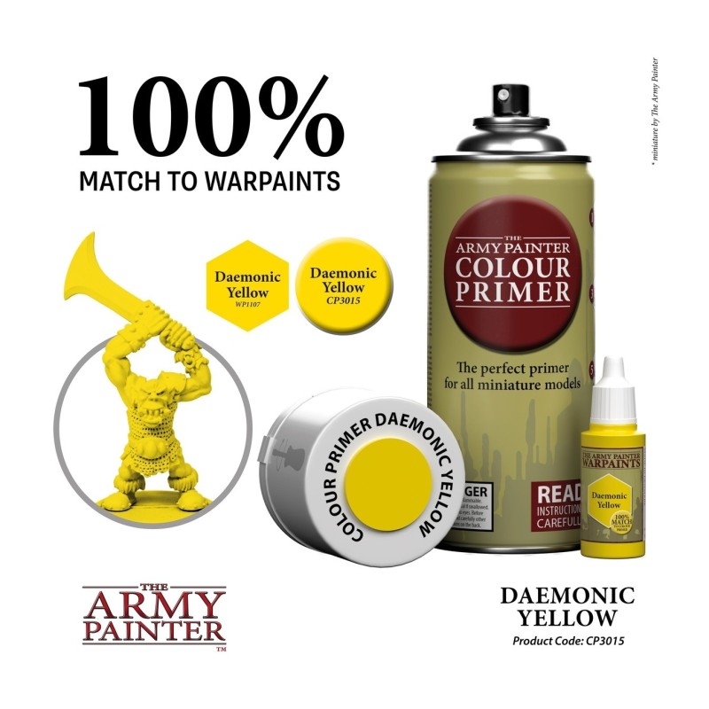 Imprimación Colour Primer – Daemonic Yellow - The Army Painter