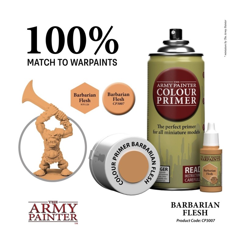 Imprimación Colour Primer – Barbarian Flesh - The Army Painter